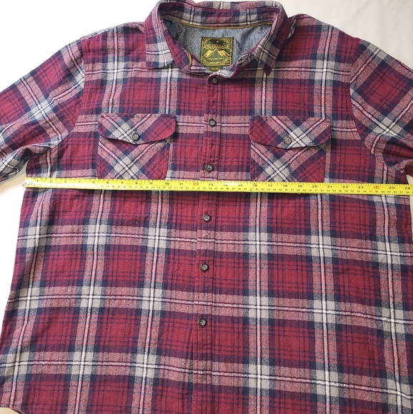 Anchorage Expedition Men's Flannel Shirt Size XXL Blue Red Heavy Warm - Picture 4 of 7